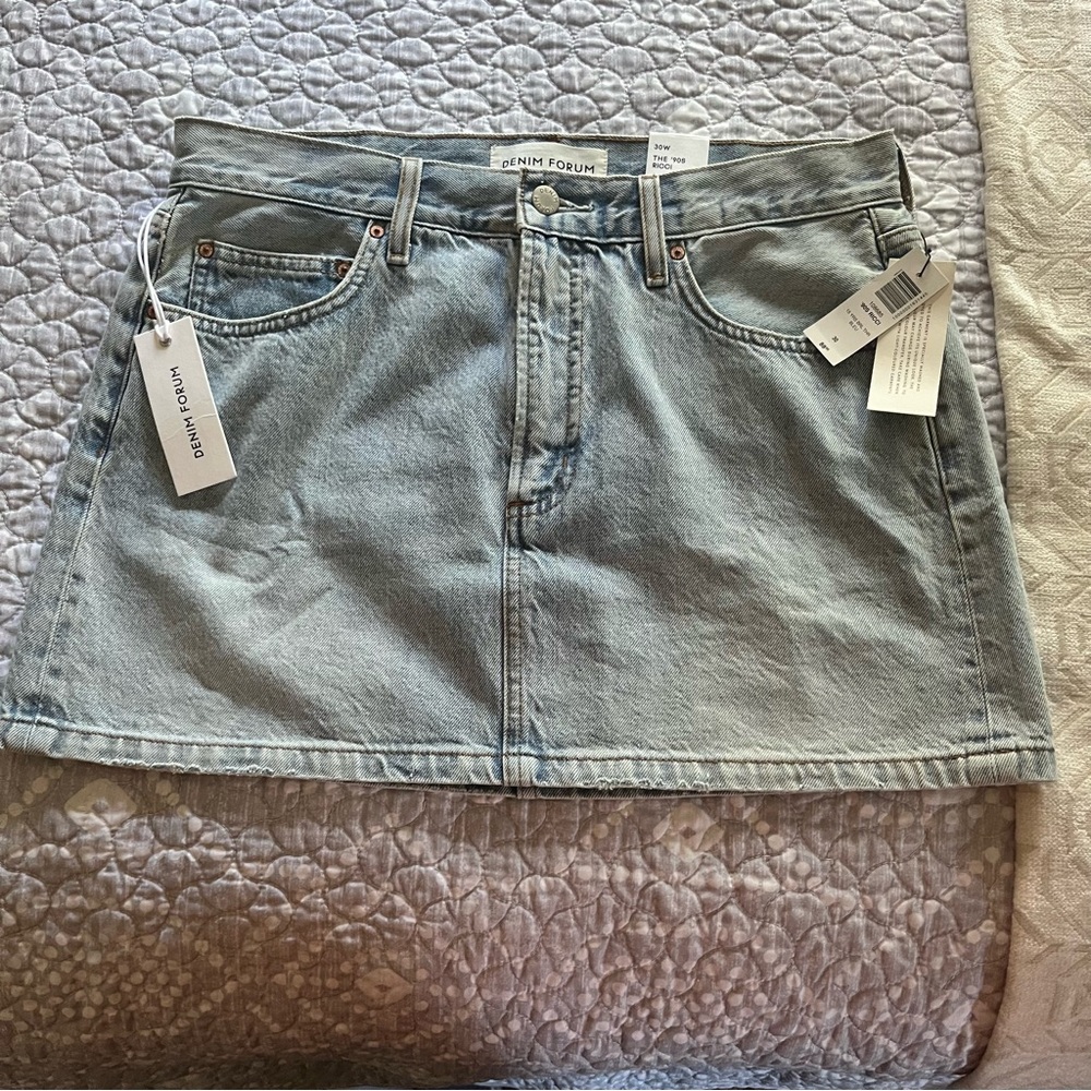 Denim Forum Mini Skirt. The 90s Ricci Skirt. NWT.